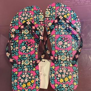 New with tags.  Vera Bradley Kaleidoscope flip flops. Size medium.